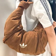 adidas Originals Fortune Corduroy Shoulder Tote Bag KT0860 – Brown