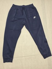 Nike Sportswear Boys Blue Jogger Sweat Pants Joggers Size Large L Fleece
