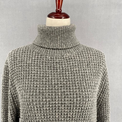 Jenni Kayne Seattle Rollkragen Merinowolle Kamelhaar Mischung Pullover Damen S grau - Bild 5 von 20