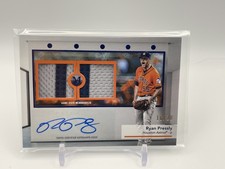 2024 Topps Museum Collection Ryan Pressly /20 Auto Swatches  Sapphire