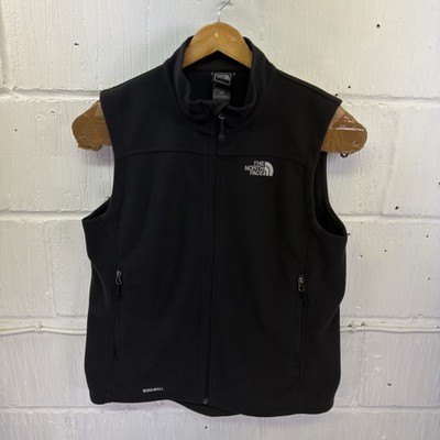 The North Face Windwall Fleece Gilet Herren M Full Zip-Up Jacke Outdoor Schwarz
