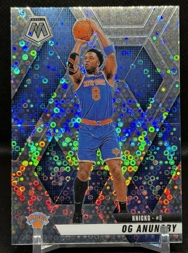 2024-25 Panini Mosaic Fast Break OG Anunoby Silver Disco Prizm