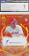 2024 Bowman Chrome Orange RC Auto Rising Inferno Elly De La Cruz /25 CGC 9 SSP