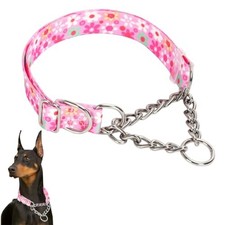 Martingale Collar for Dogs  Stainless Steel Chain Martingale Collar for Do