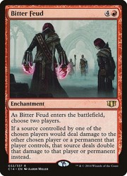 Bitter Feud #32 Commander 2014 MTG Rare Enchantment