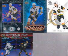 VEGAS Knights Jack Eichel 4 Card Lot 24/25 Series 1 & 2 Playlist & On A Heater +