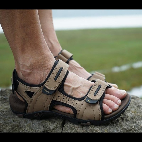 Men Meindl Sandals Brown Leather 42