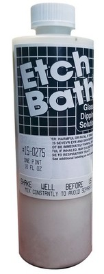 Armour Etch Bath Glass Dipping Solution ~ 16 oz one pint