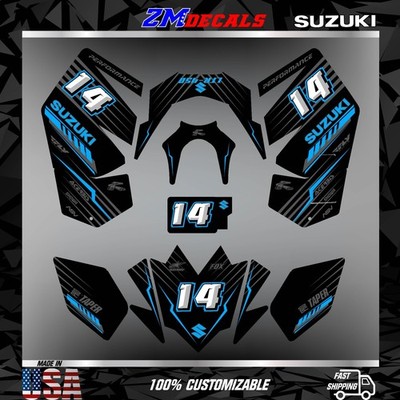 Suzuki LTR 450 ATV stickers decals graphics kit 2006 2007 2008 2009 2012 to 2014
