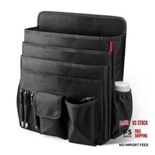 Universal Front Seat Organizer for Car Truck - Black 600D Oxford Fabric