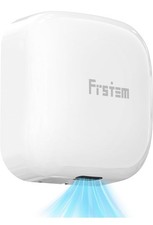 Frstem 1800W Hand Dryer Infrared Sensor Heated Cool Wind Wall Mounted White ABS