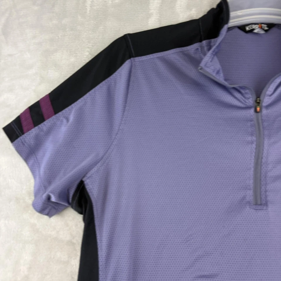 Camisa Kerrits Mujer XL Púrpura Negra Equitación Rendimiento Cuarto Cremallera Foto 2 de 4