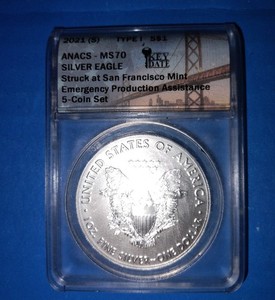 ANACS MS 70 Silver Eagle 2021 | eBay