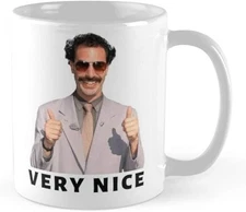 Borat Very Nice Coffee Mug Funny Ceramic Tea Cup 11oz
