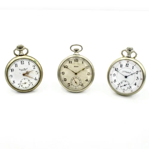 Antique LS Caldwell Doxa Ernst Munch Swiss 16s Pocket Watches Lot of 3 #WB4292-4