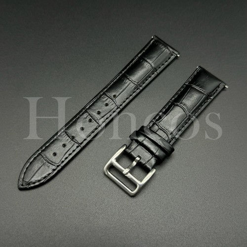 16-22MM Watch Band Strap Colorful Genuine Leather Quick Release Fits for Movado - Afbeelding 4 van 27