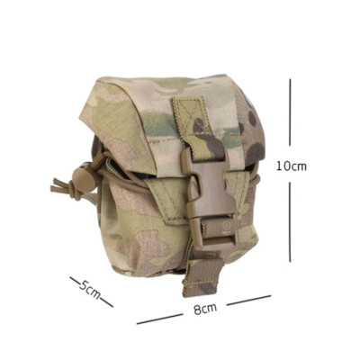 PEW Tactical Borza Singola Per Granate, Attacco MOLLE, Per Cintura Militare, Mimetica, Porta Flashbang