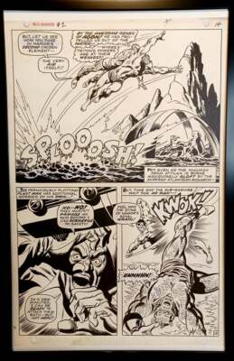 Sub-Mariner #2 pg. 10 by John Buscema 11x17 FRAMED Original Art Print Marvel Com
