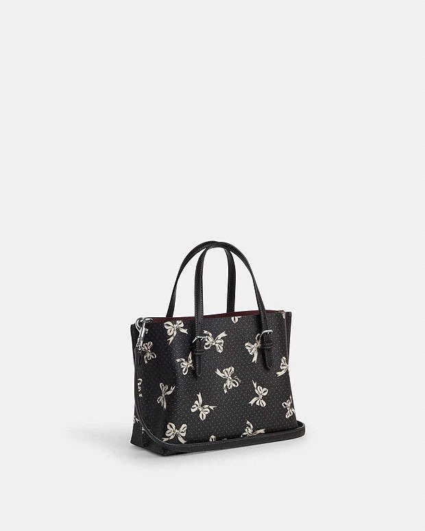 Borsa Coach Mollie nuova con etichetta 25 con stampa fiocco stile CY648 $375