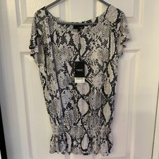 BNWT NEXT SNAKE 🐍 PRINT TOP - UK 12 - RRP £23