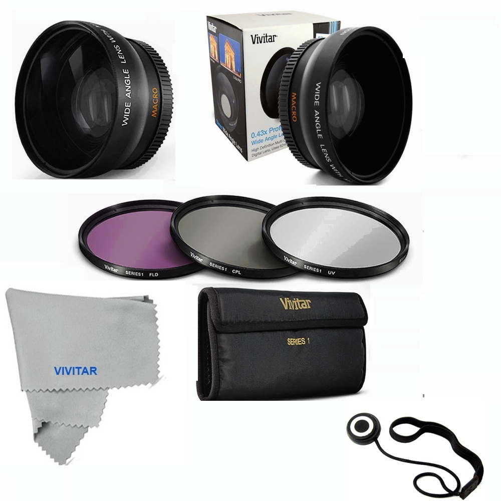 52MM 3-Filter Kit (UV-CPL-FLD) For Nikon D3000 D3100 D3200 D3300 D5000 D5100 D5200 DSLR Cameras
