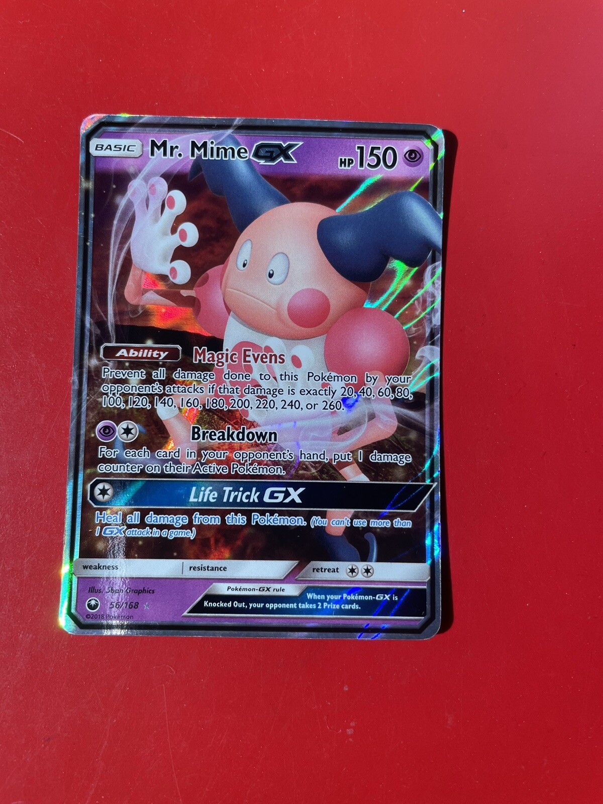 Mr. Mime GX 56/168 Celestial Storm NM Ultra Rare Pokemon Card