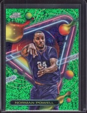 NORMAN POWELL 2023-24 Topps Cosmic Chrome #63 Green Space Dust Refractor #53/75