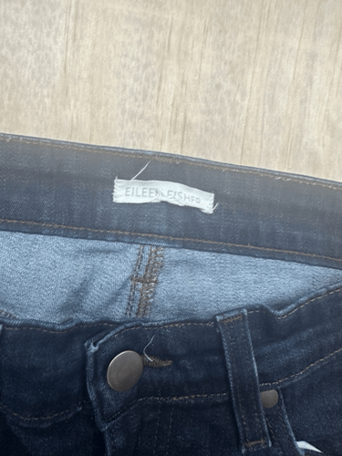 Eileen Fisher Straight Leg Dark Wash Denim Blue Jeans Size 6 (28x30) See Picture - 第 2/7 張圖片