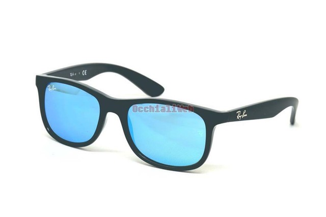 ray ban specchio blu