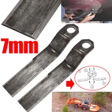7 mm Mild Steel For Mower King Skidsteer Brush Hog Rotary Grass Cutter Blade 2 x
