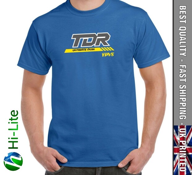 Camiseta Azul Inspirada En La YAMAHA TDR250 Para Papás Geniales