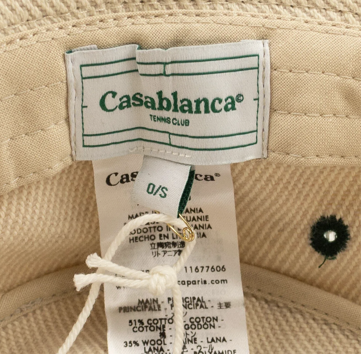 Casablanca Natural Off White Laurel Bucket Hat Size OS | eBay