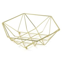 Ambition Obstkorb Obstschale Dekokorb FrüChtekorb Metallschale 26 Cm Gold