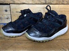 Nike Air Jordan 11 XI low retro Barons 505836-010 toddler sneakers Sz 10 C 27 EU