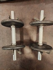 5lb Cap Pancake Style Weight Plates, Standard Size See Pictures