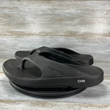 Oofos Men's OOriginal Black Slip On Recovery Thong Sandals Size 13