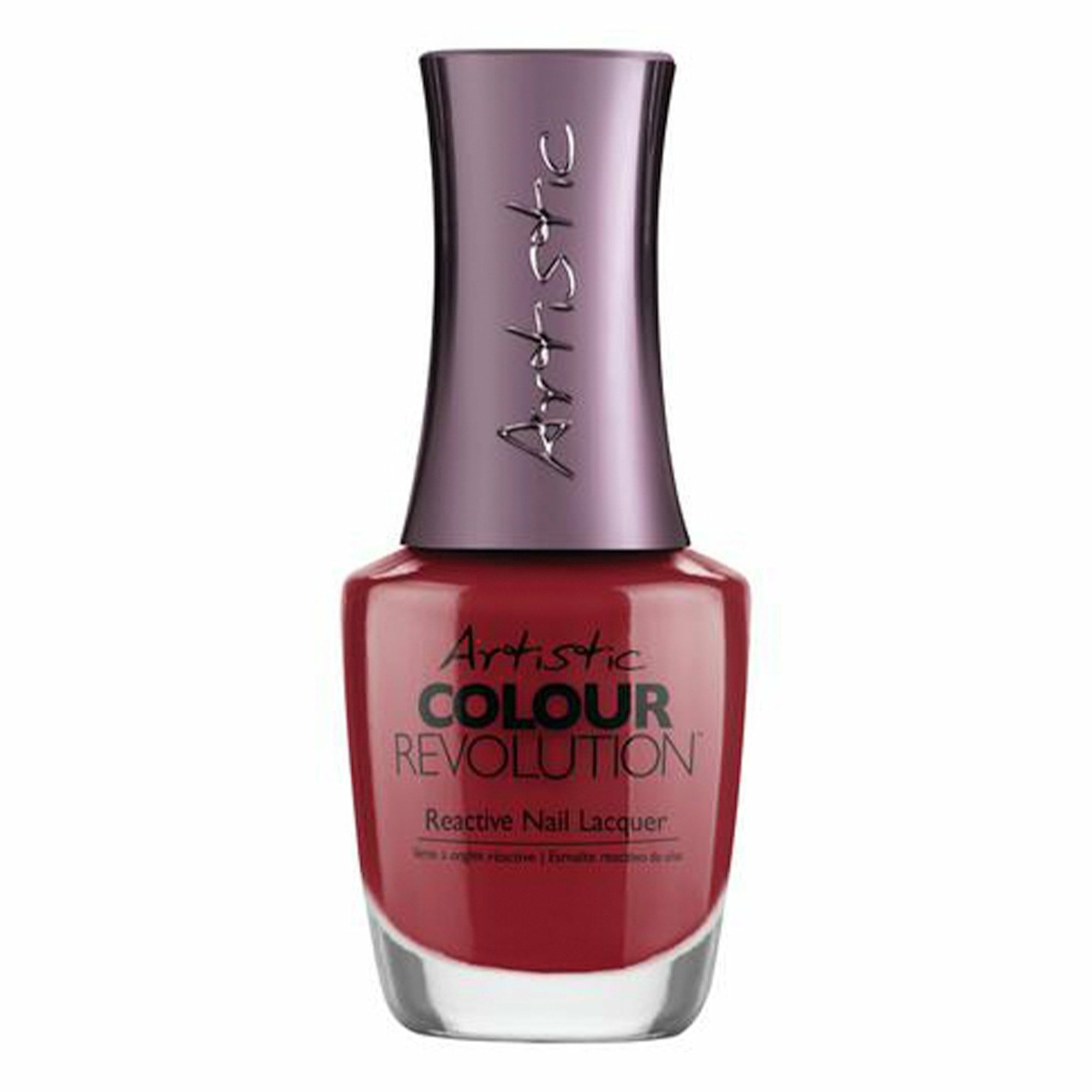 Artistic Colour Revolution Reactive Nail Polish - Redwardian 15ml