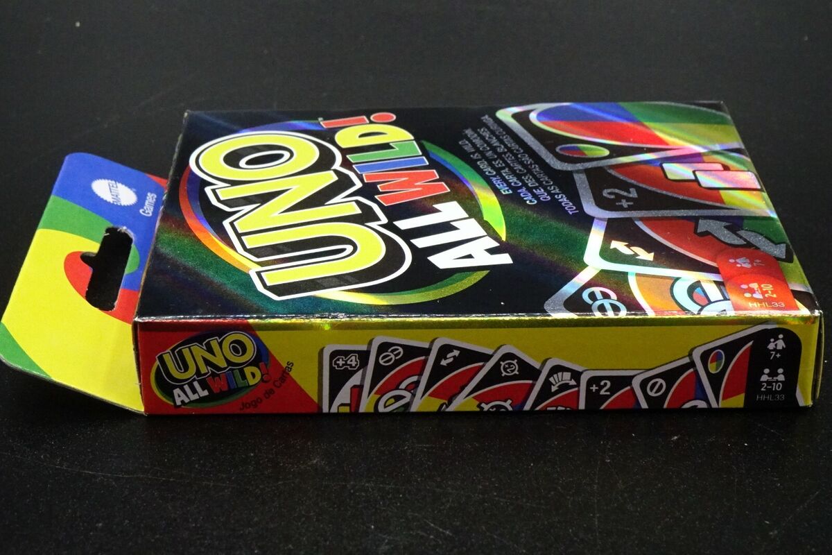 NEW Mattel UNO ALL WILD! Every Card is Wild Card Game