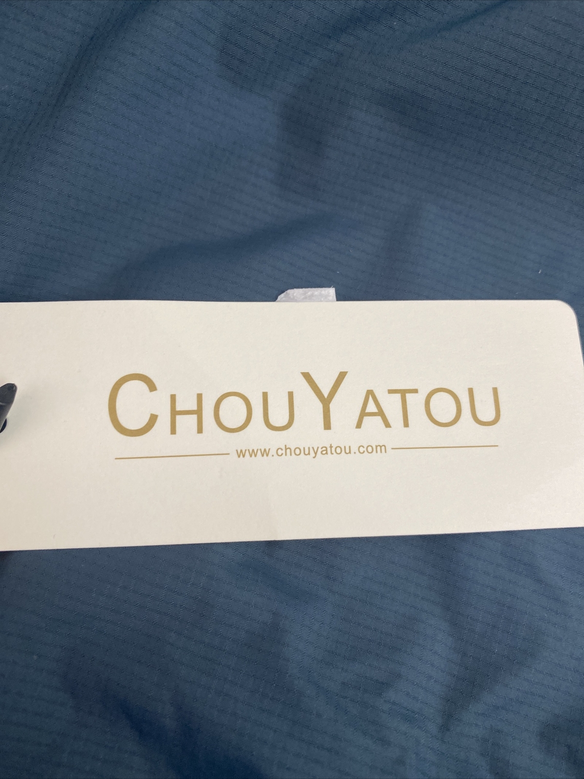 NWT ChouYatou Mens Bomber Jacket Blue Size XL