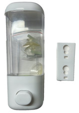 Soap Dispenser Clear and white Plastic 7.5 x 3 inch New out of Box