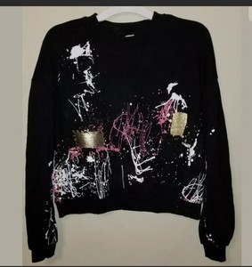 splatter sweatshirt