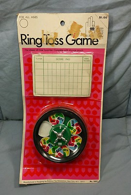 Vintage RING TOSS GAME 1969 Pressman Toy Corporation Hong Kong New