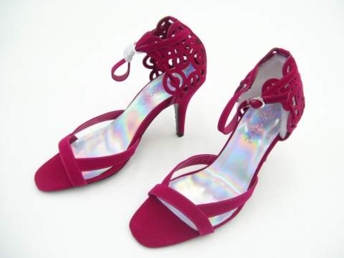 LADIES DRESS SHOES SIZE 8 RED FORMAL OPEN TOE SUEDE HEELS HIGH HEEL LILY ROSE eBay