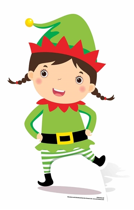Mini Christmas Elf Cardboard Cutout / Standee / Standup festive decoration