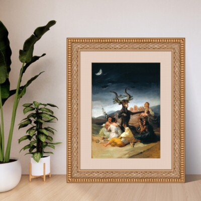 De Goya: Hexensabbat. Fine Art Giclée Museum Geschenk Religiöser Kunstdruck.