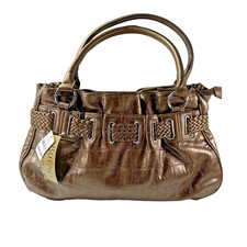 NEW OLD STOCK TAGS Bueno Vintage BRONZE Bag Purse READ PLEASE
