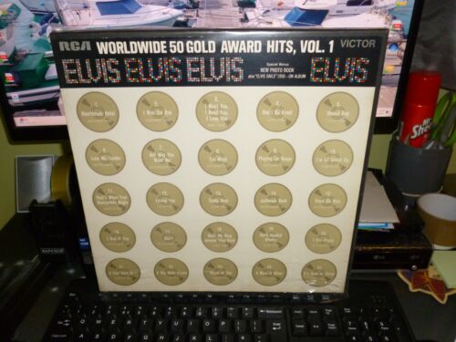 ELVIS PRESLEY.  " WORLDWIDE 50 GOLD AWARD HITS "  X4 LP BOX SET. UK 1970. RCA - Afbeelding 1 van 3