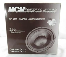MCM CUSTOM AUDIO 12" DR. SUPER SUBWOOFER 8 ohm 55-1950 NEW  TF