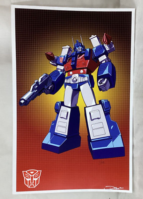 G1 Transformers Autobot Ultra Magnus Poster 11x17 Picture Grid Box Art FREESHIP