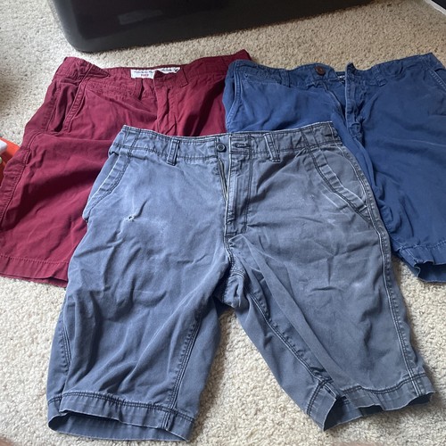 AMERICAN EAGLE Men's Khaki Shorts Size 30/31 Cotton Lot Of 3 eBay